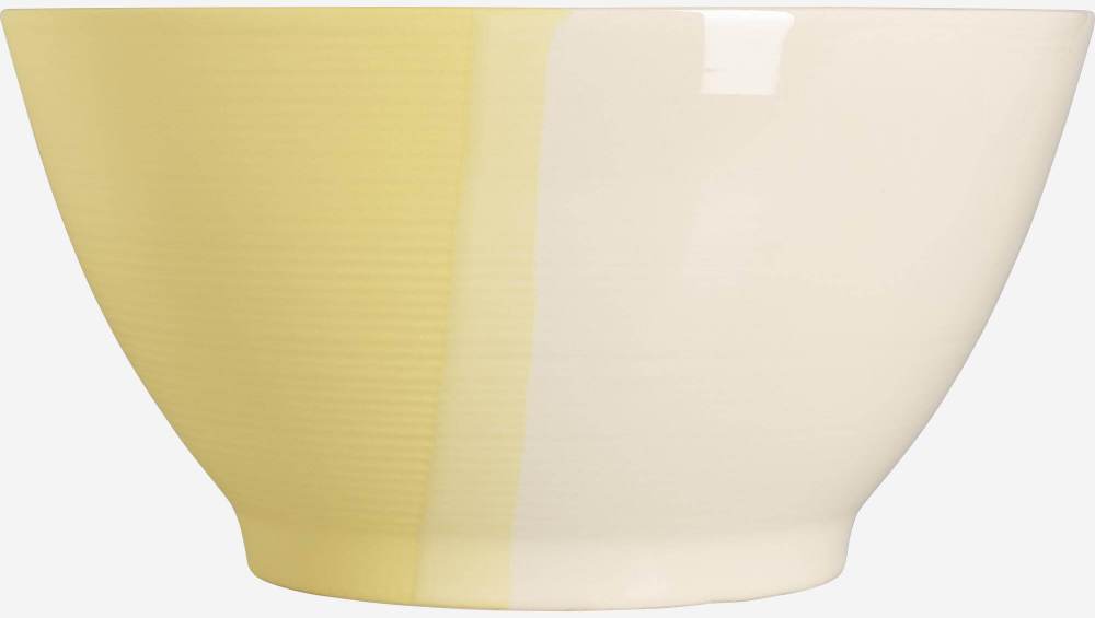 Saladeira de grés - 23 cm - Amarelo