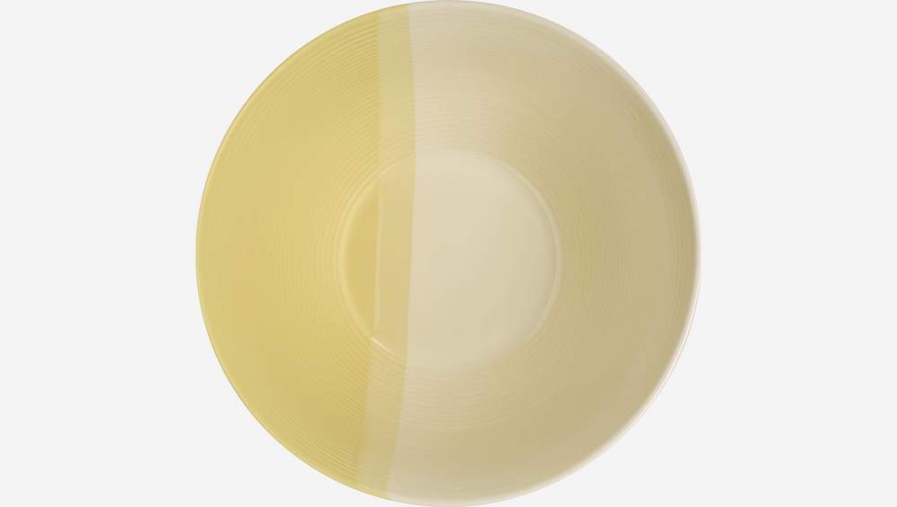 Saladeira de grés - 23 cm - Amarelo