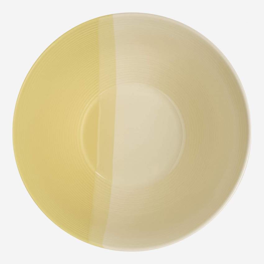 Ensaladera de gres - 23 cm - Amarilla