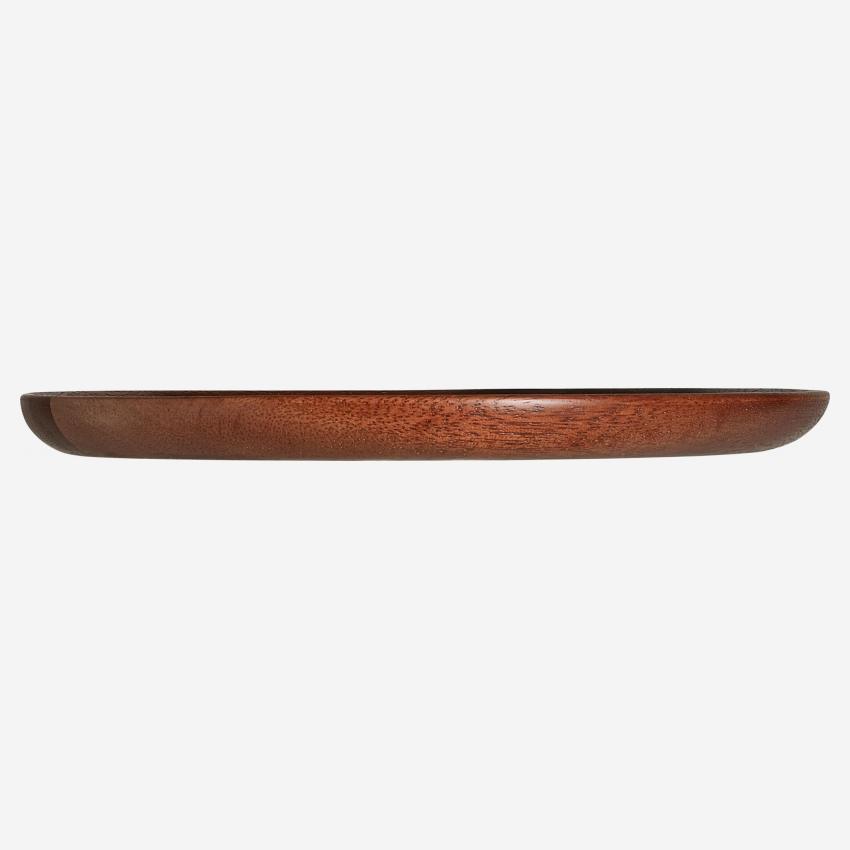 Runder Teller aus Akazienholz - 20cm