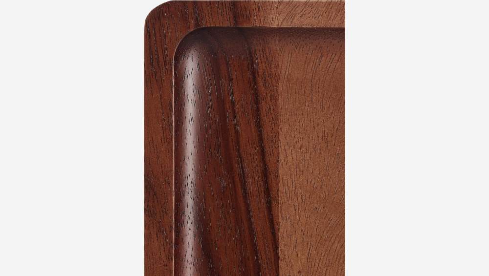 Vassoio quadrato in legno di acacia - 24 cm