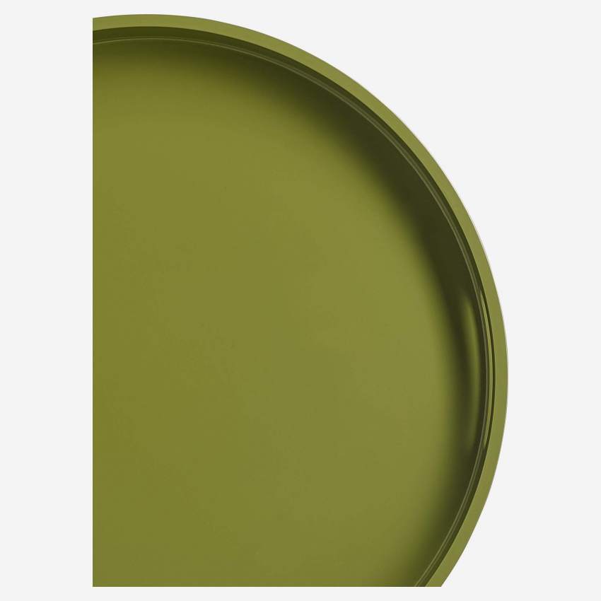 Bandeja redonda lacada - 45 cm - Verde
