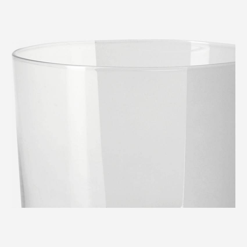 Becher aus Glas mit Teilen aus Milchglas - 190 ml