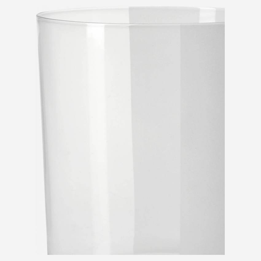 Becher aus Glas mit Teilen aus Milchglas - 350 ml