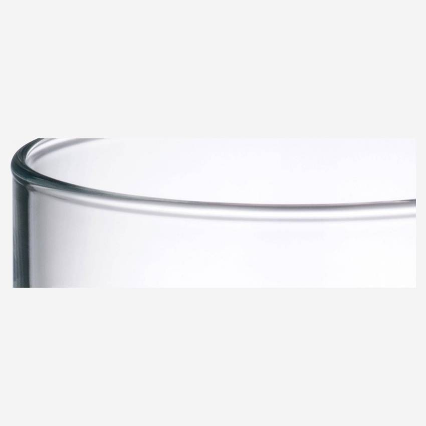 Beker van glas - 10 cm - Grijs