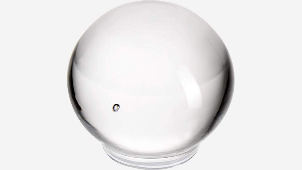 Cloche cobre-prato de vidro - 27 cm