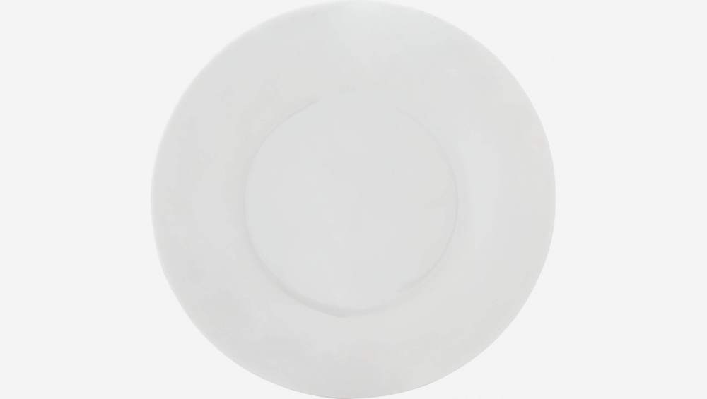 Assiette plate en porcelaine - 30 cm – Blanc 