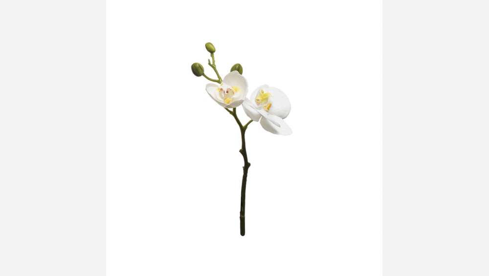Orchidée Phalaenopsis artificielle 32cm blanche