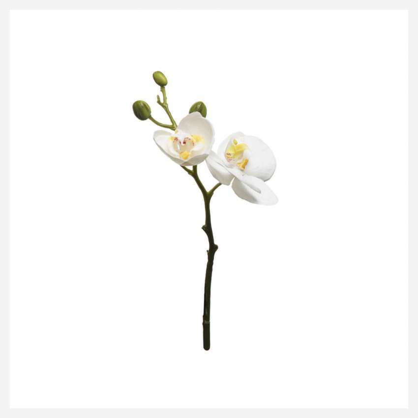Künstliche Orchidee Phalaenopsis, 32 cm, weiß