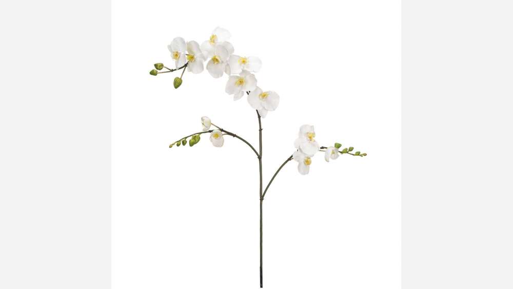 Orchidée phalaenopsis artificielle 120cm blanche