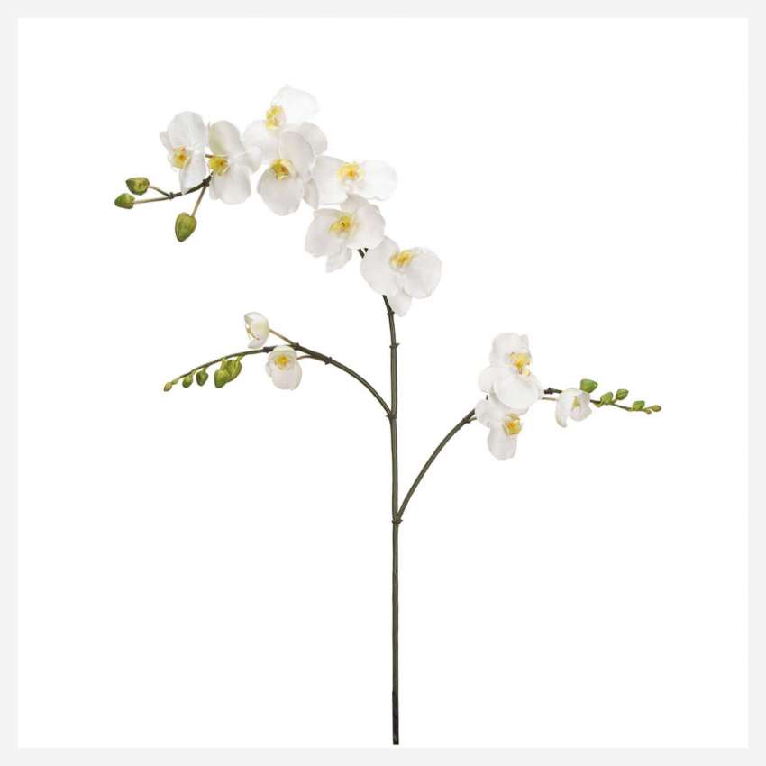 Orchidée phalaenopsis artificielle 120cm blanche