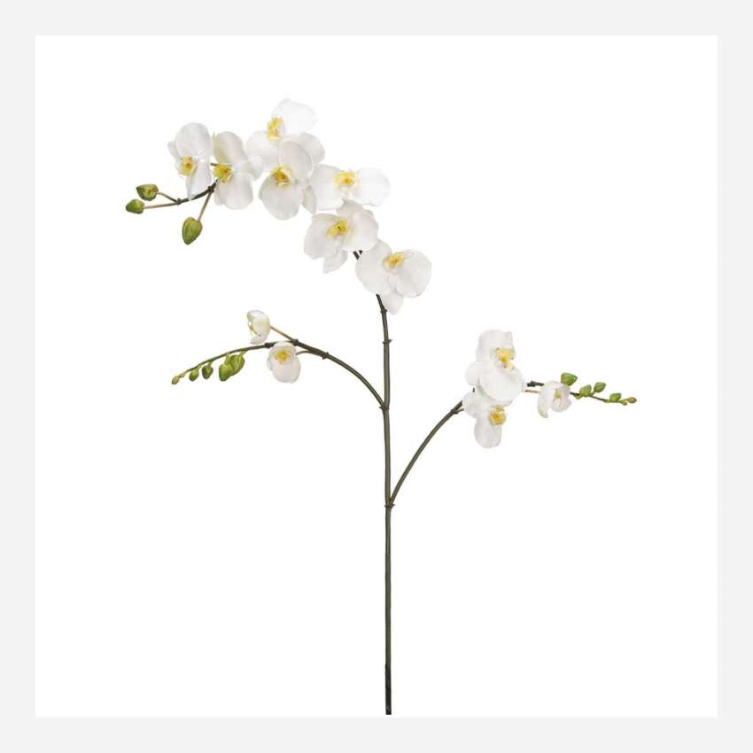 Orquídea borboleta artificial 120 cm branca