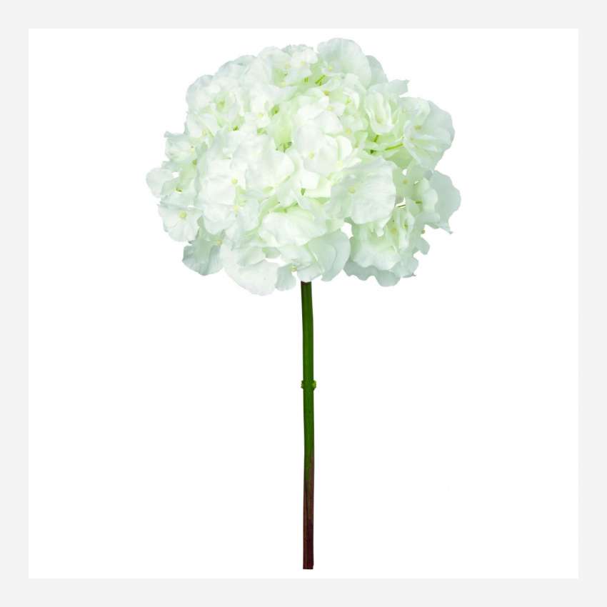 Hortensia artificiel 50cm blanc