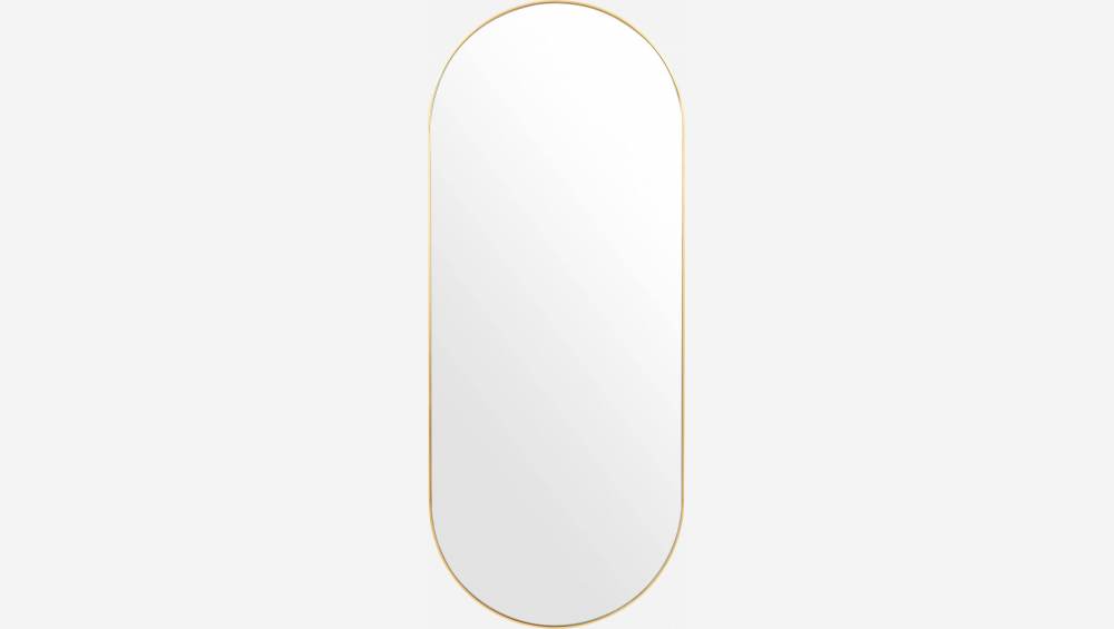 Specchio ovale in metallo 114 cm