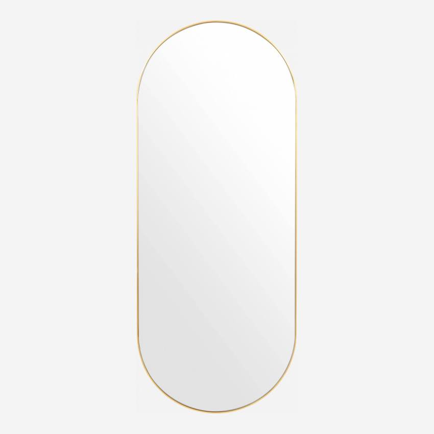 Specchio ovale in metallo 114 cm