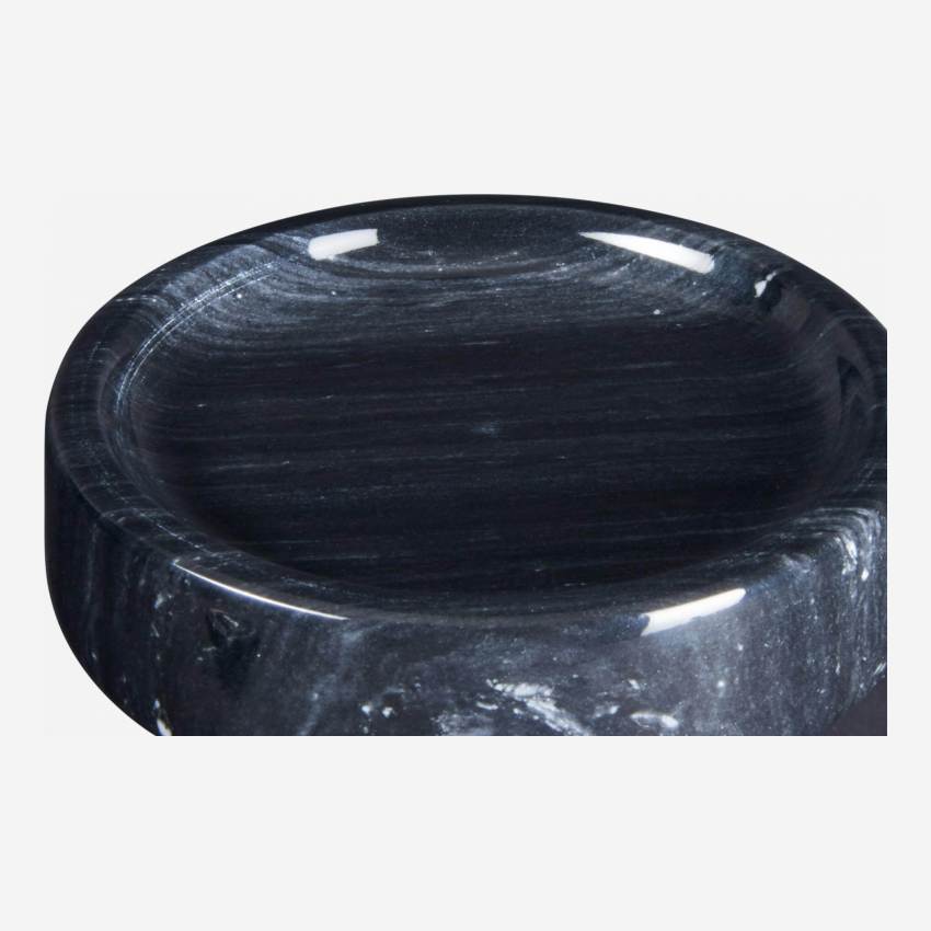 Porte savon en marbre noir