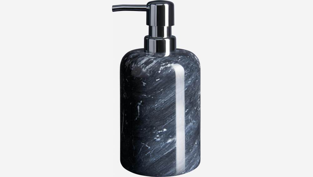Distributeur à savon en marbre noir
