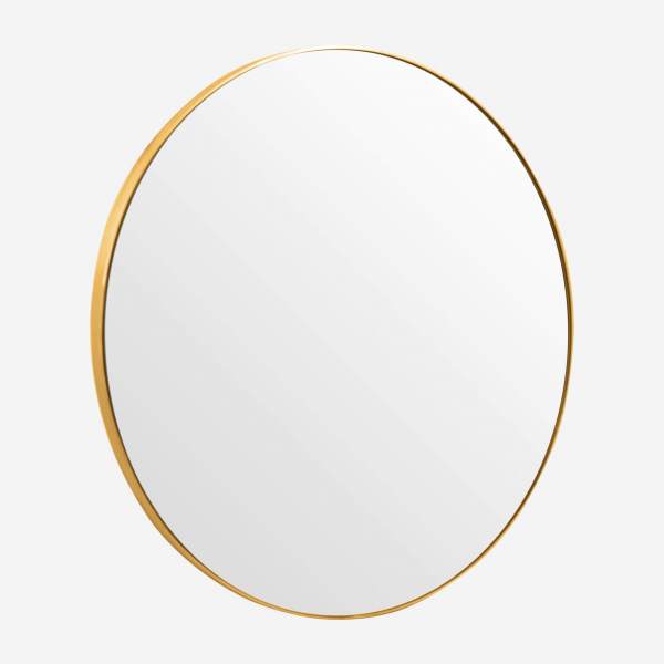Runder Spiegel, 82 cm, goldfarben