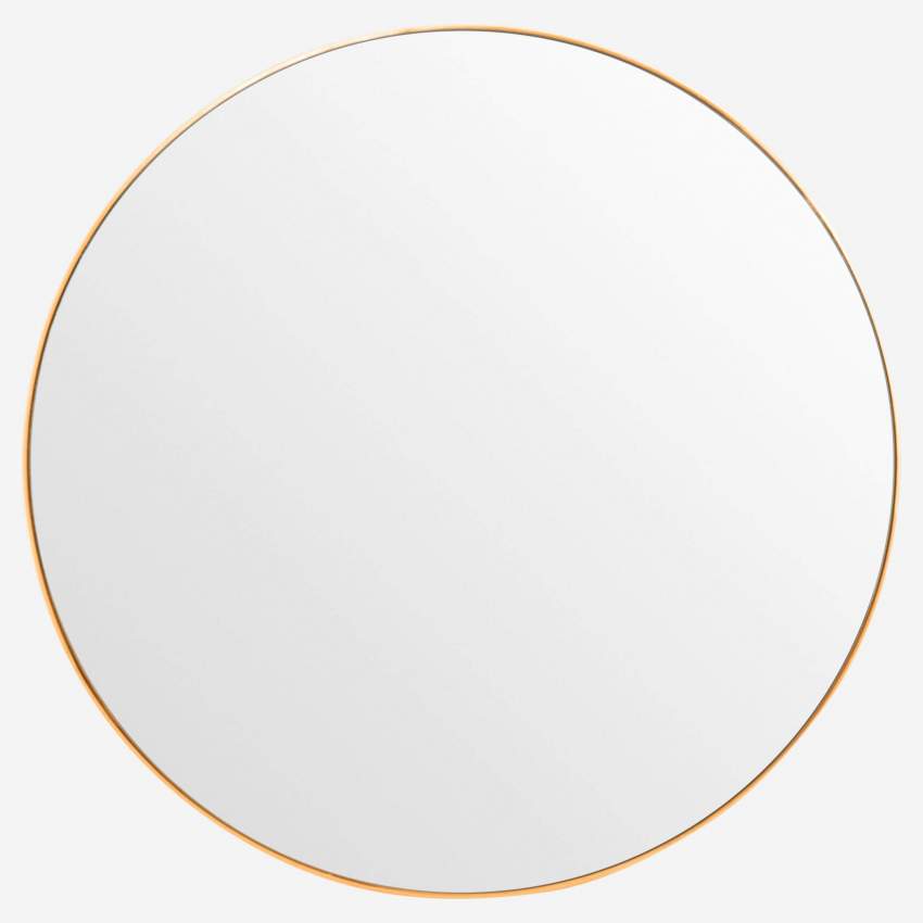 Runder Spiegel, 82 cm, goldfarben
