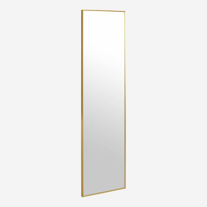 Rechthoekige spiegel van metaal - 40 x 140 cm - Goud
