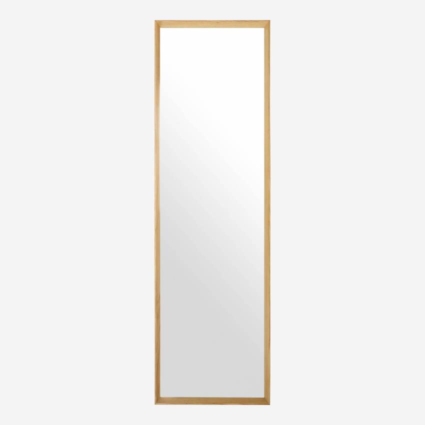 Rechthoekige spiegel van eikenhout