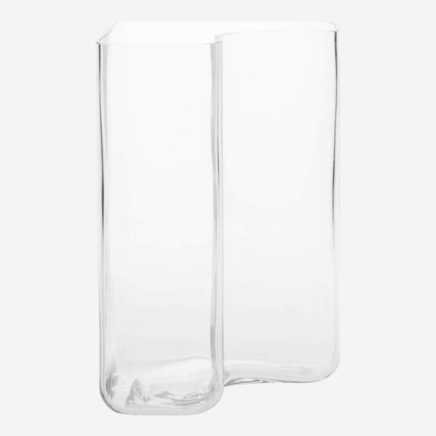 Jarrón de vidrio - 30 cm - Transparente