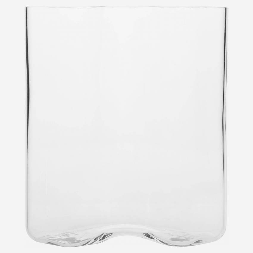 Vaas van glas - 30 cm - Transparant