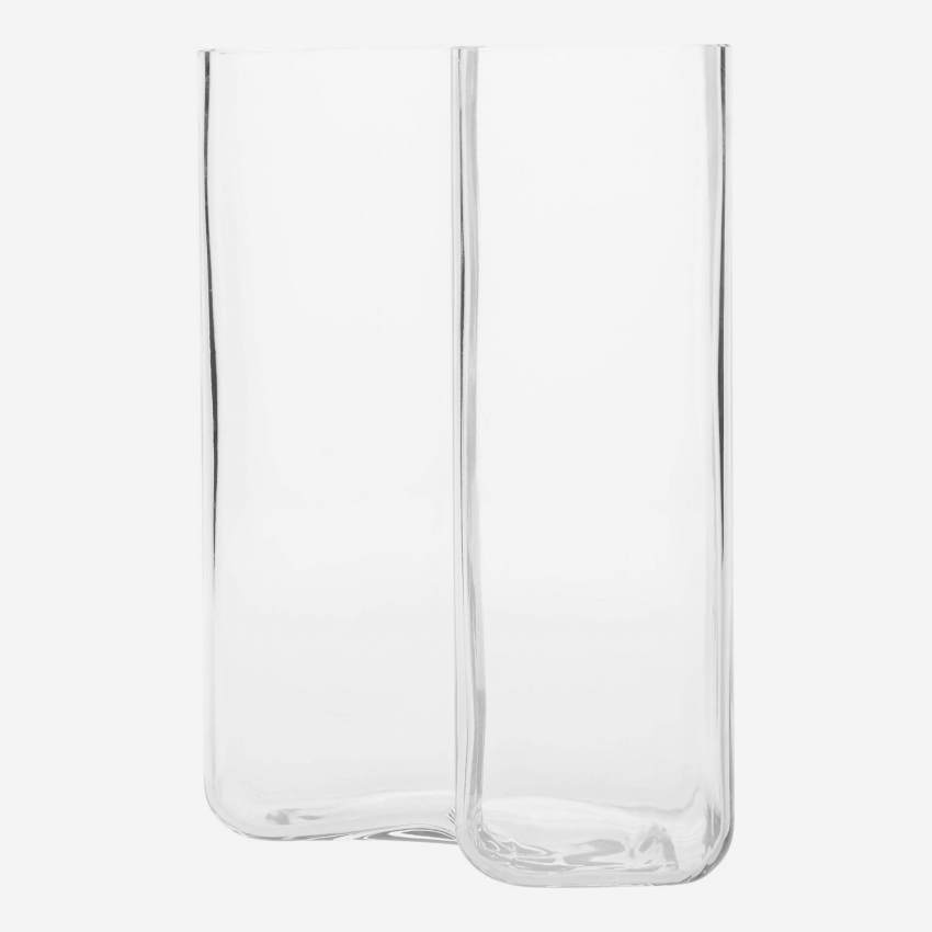 Vaas van glas - 30 cm - Transparant