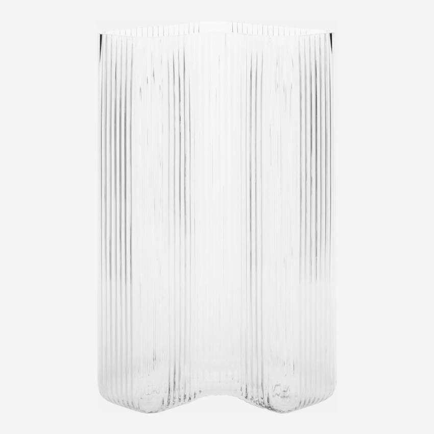 Vaas van glas - 40 cm - Transparant