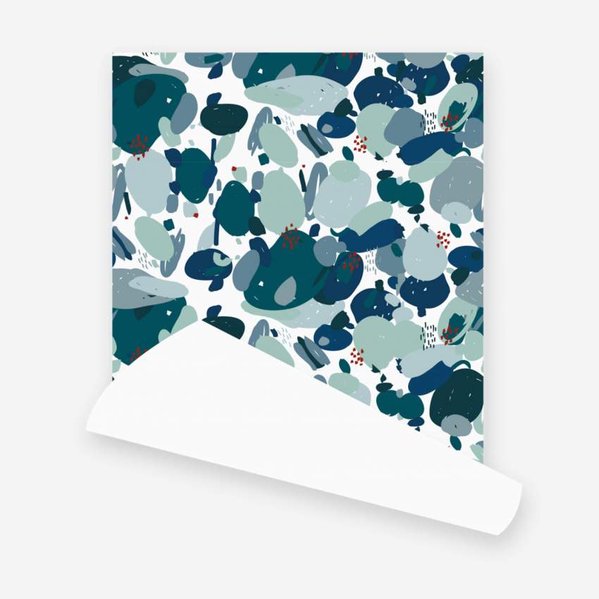 Rotolo di carta da parati in tessuto non tessuto - Motif Arty - Design di Floriane Jacques
