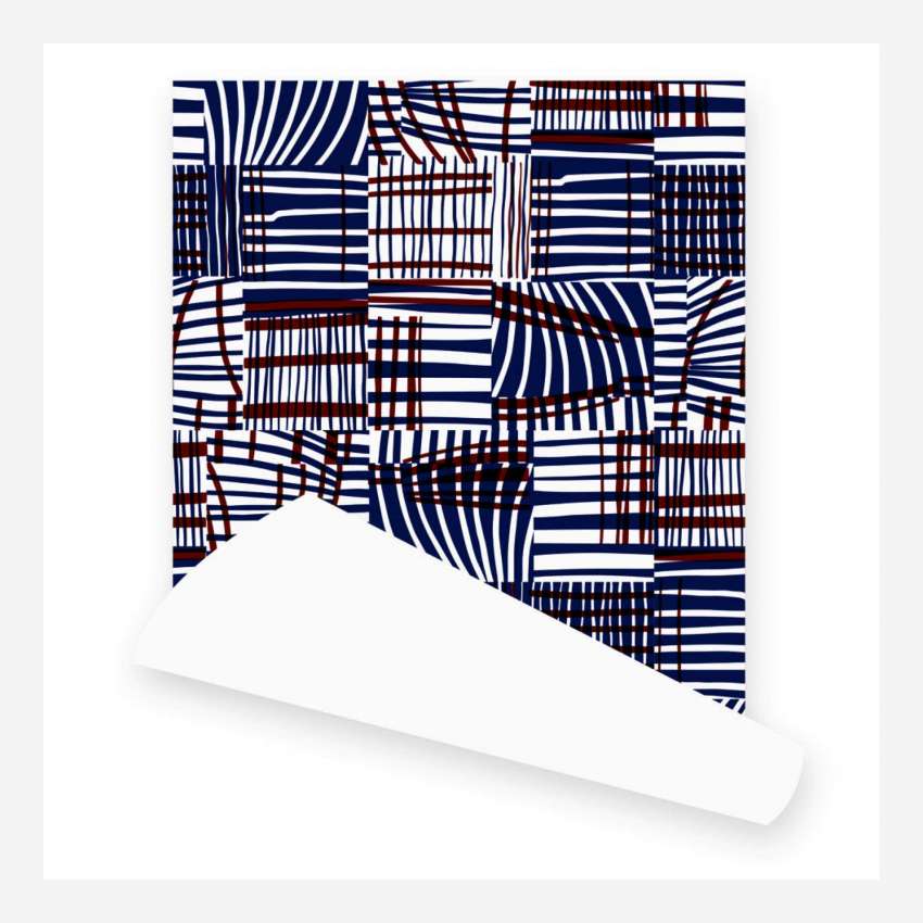 Rol geweven behangpapier - Design by Floriane Jacques