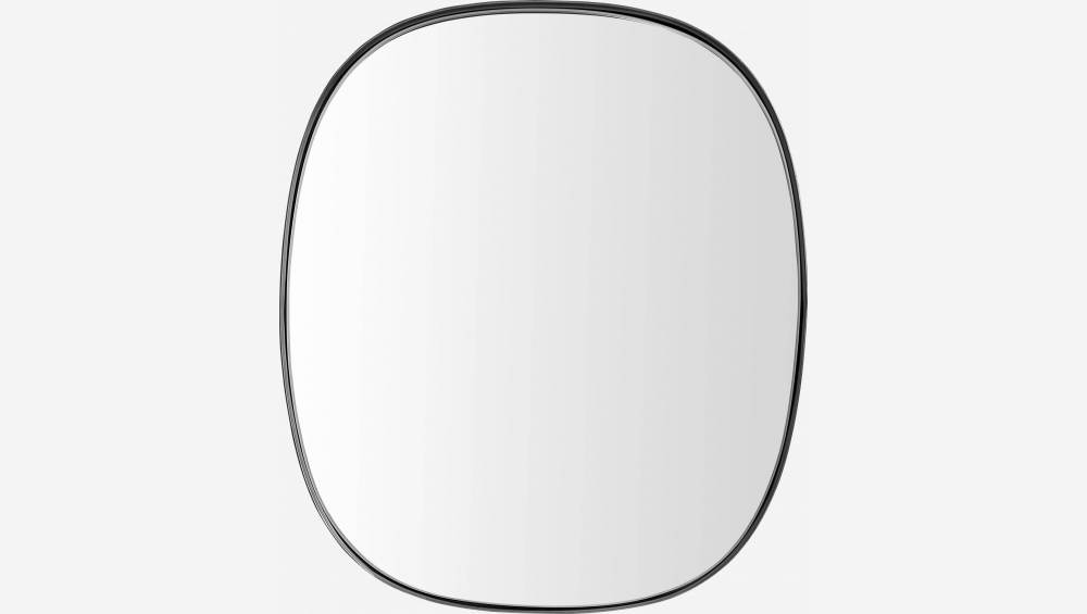 Espelho oval de metal - 79 x 69 cm