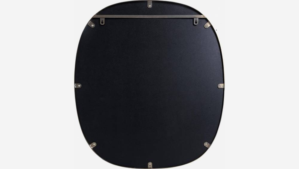 Ovaler Spiegel aus Metall - 79 x 69 cm