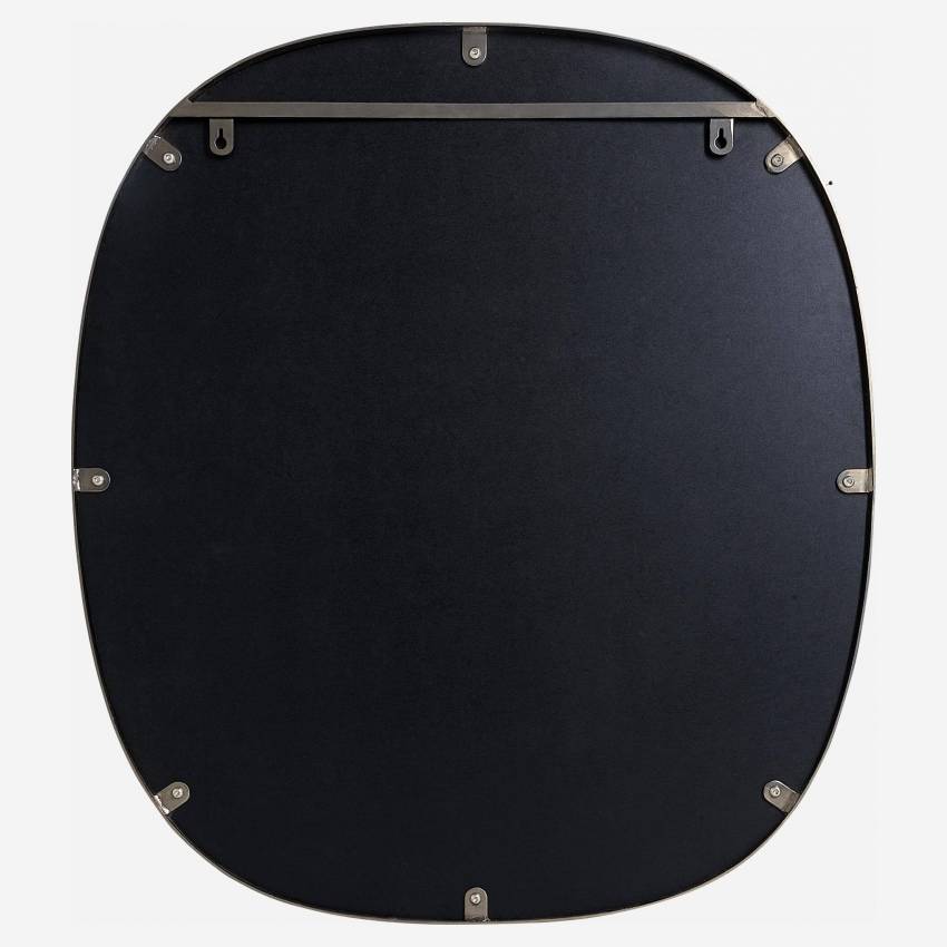 Specchio ovale in metallo - 79 x 69 cm