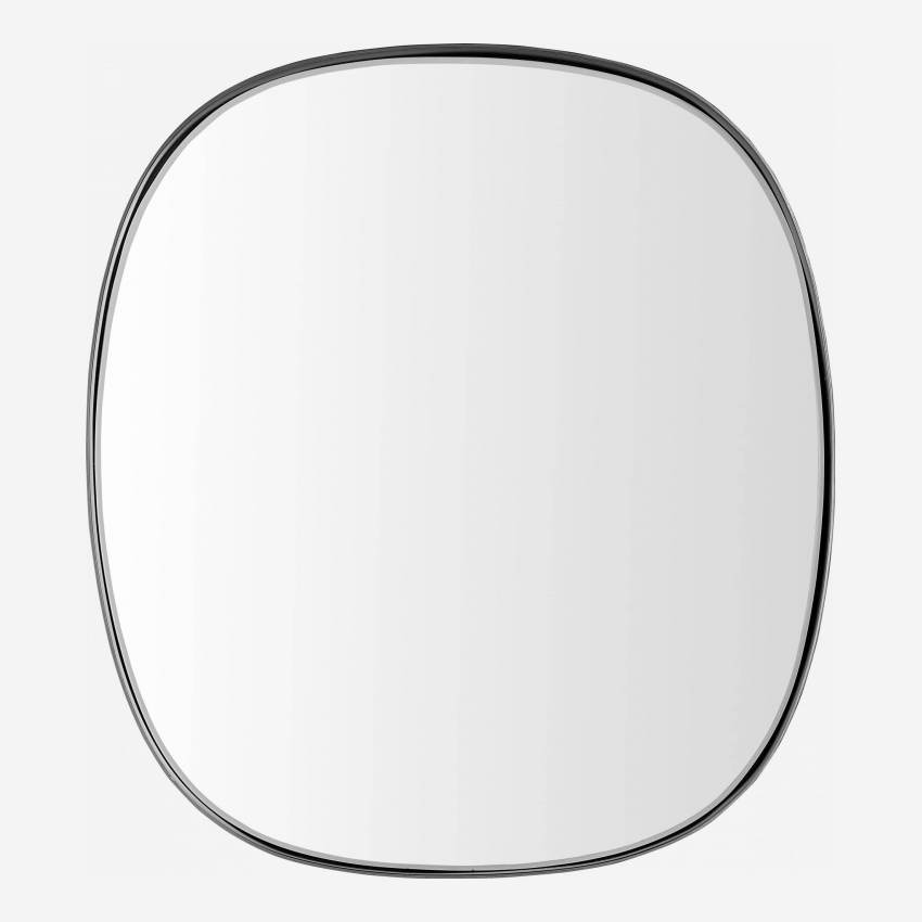 Specchio ovale in metallo - 56 x 51 cm