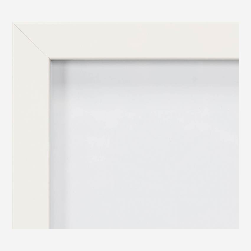 Marco de pared de madera - 18 x 24 cm - Blanco 