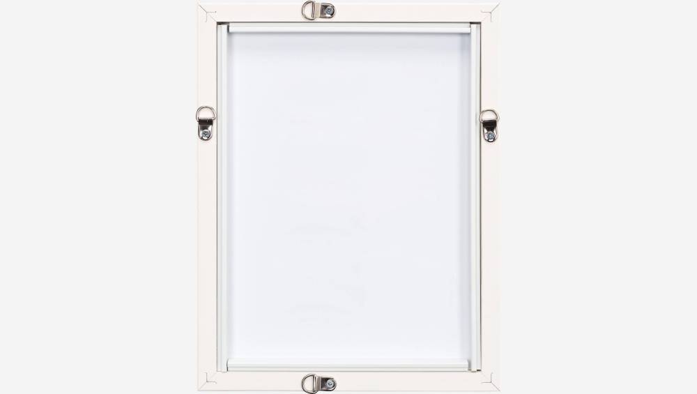 Cornice da parete in legno - 18 x 24 cm - Bianco