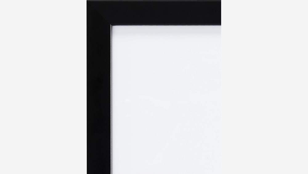 Marco para pared de madera  - 40 x 50 cm - Negro