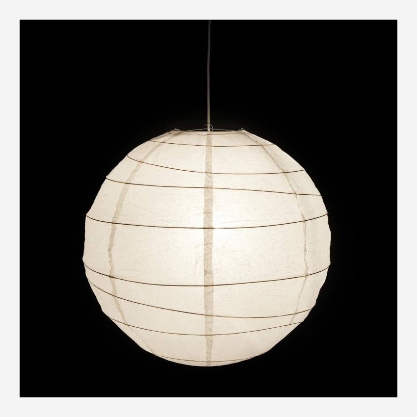 Pantalla de lámpara de techo redonda de papel blanco, diámetro 60cm