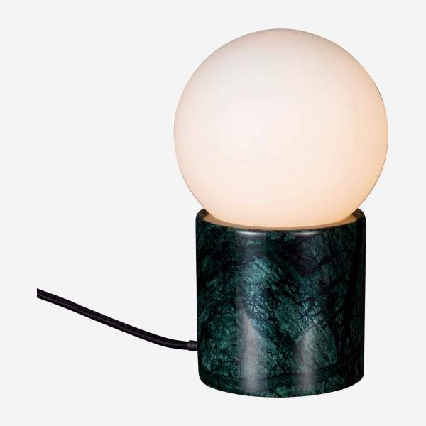 Lampe de table en marbre vert