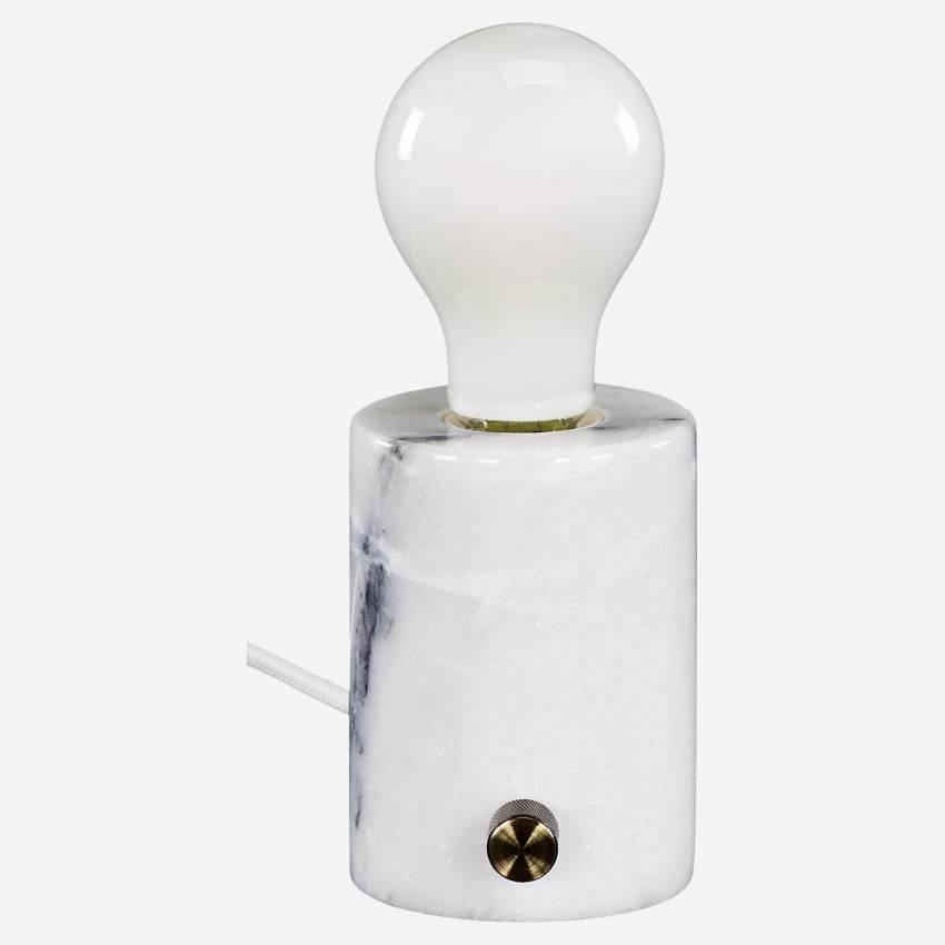 Lámpara de mesa - Mármol blanco
