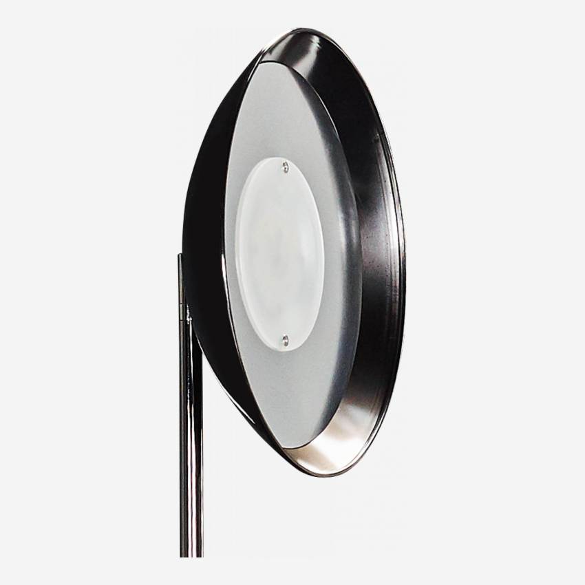 Lampada da terra a LED in acciaio spazzolato - Altezza 180 cm - Argentoo fumé