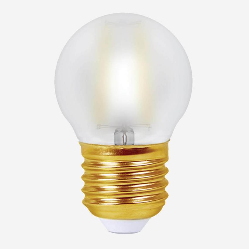 Kugelförmiges LED-Leuchtmittel G45 E27 aus Milchglas - 4 W - 2700 K
