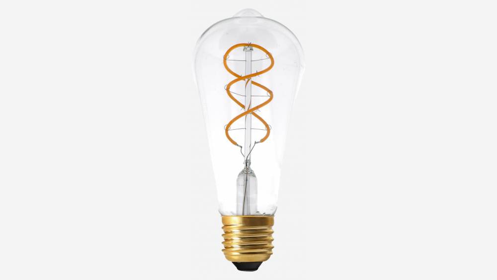 Lâmpada Edison LED E27 de filamento helicoidal - 8W - 2200K