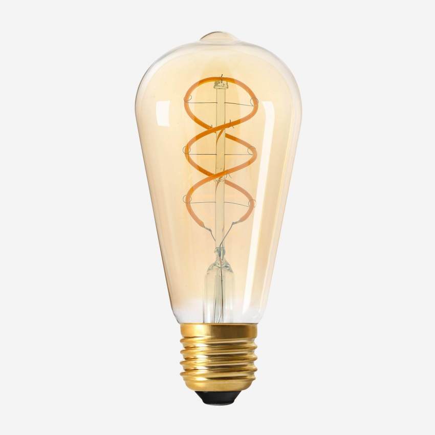 Lâmpada Edison LED E27 de filamento helicoidal - 8W - 2000K