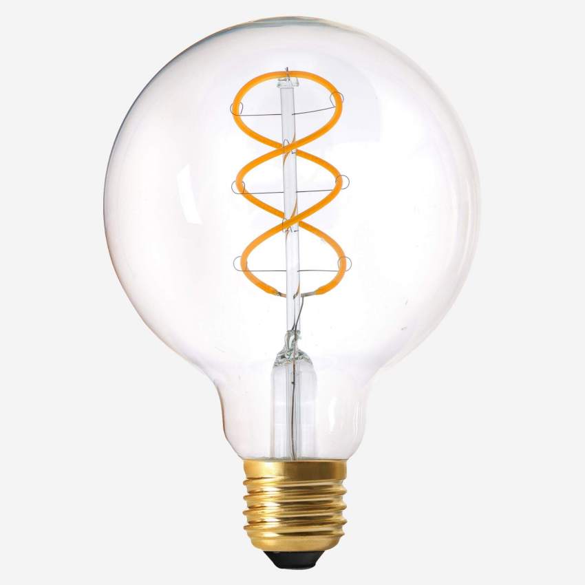 Kugelförmiges LED-Leuchtmittel G95 E27 mit Spiral-Filament - 8 W - 2200 K