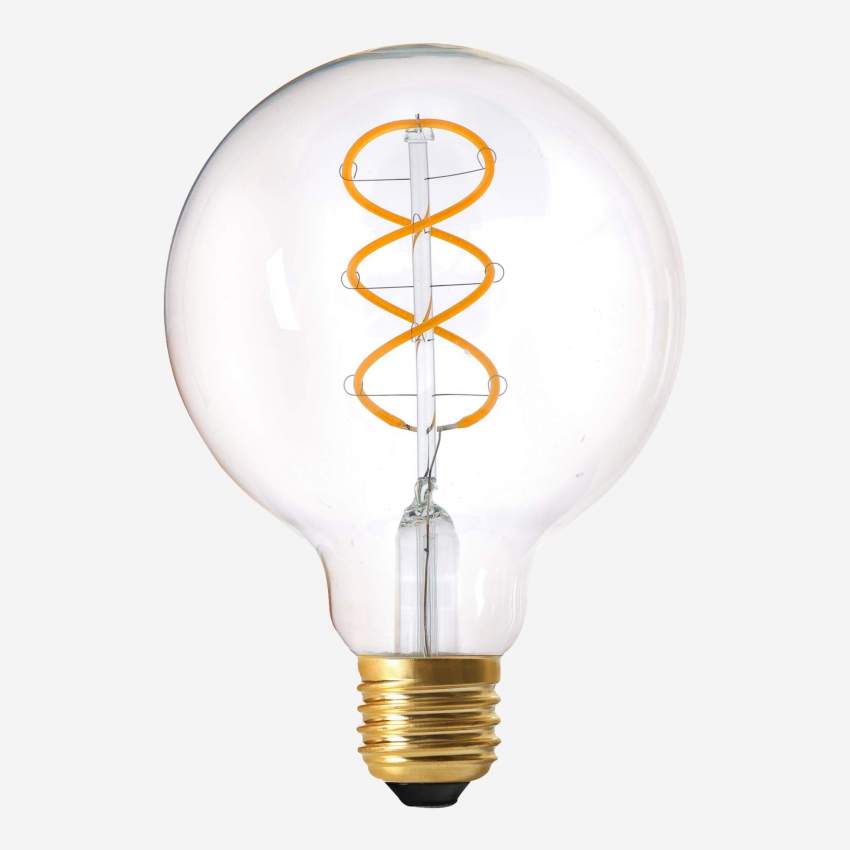 Kugelförmiges LED-Leuchtmittel G95 E27 mit Spiral-Filament - 8 W - 2200 K