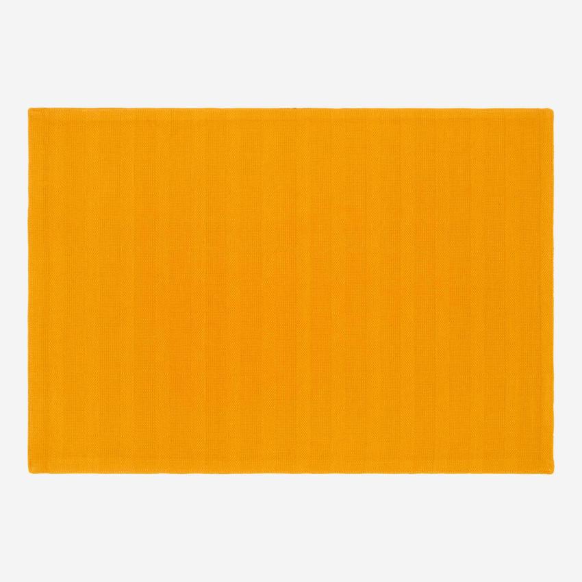 Mantel de mesa 50x35cm de algodón amarillo mostaza