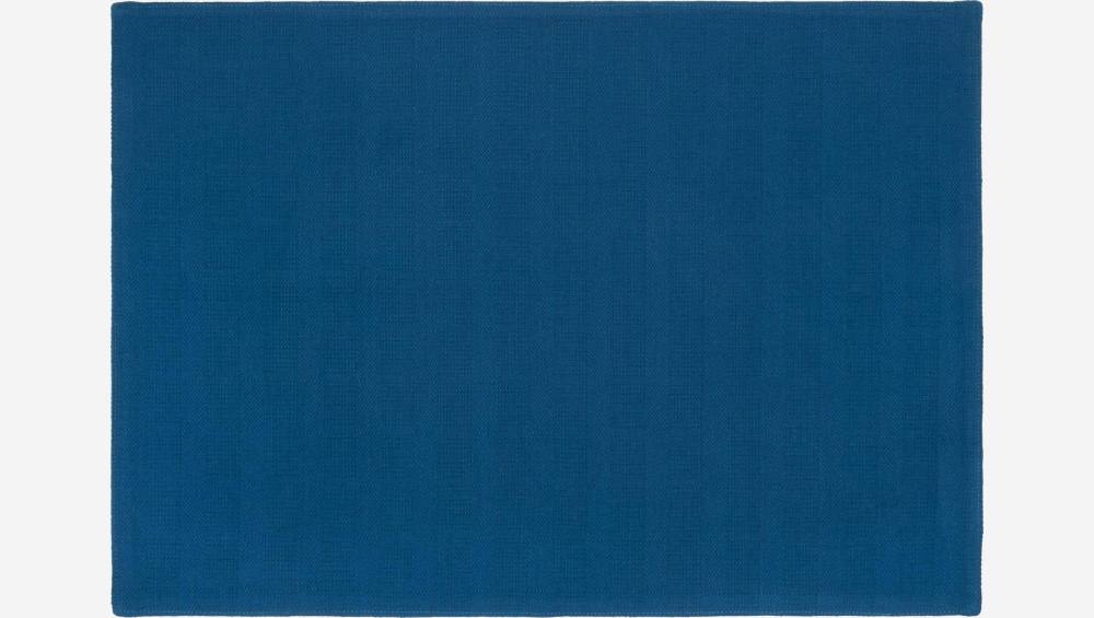 Individual de mesa 50x35cm em algodão azul cobalto
