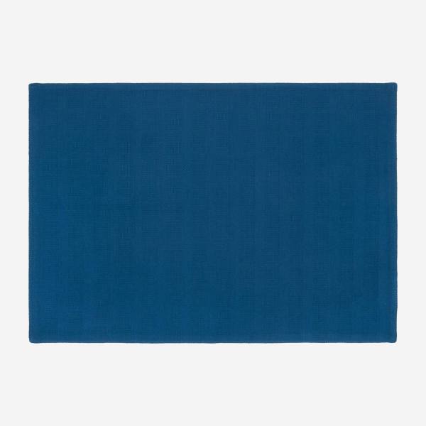 Mantel de mesa 50x35cm de algodón azul